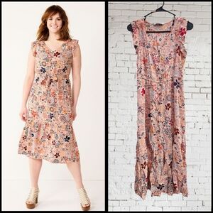 Sonoma Floral Sleeveless Dress - Multicolor